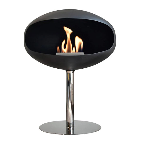 Cocoon Pedestal mit Stahlsockel - Schwarz