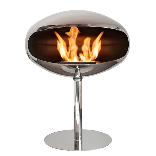 Cocoon Pedestal - Stahl poliert