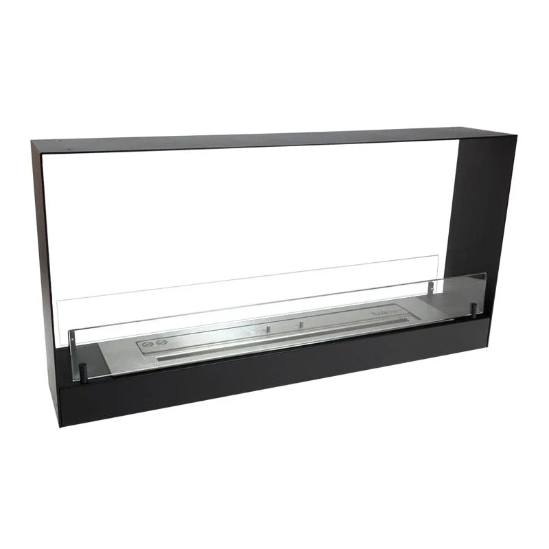 100 cm Einbaukamin - Schwarz