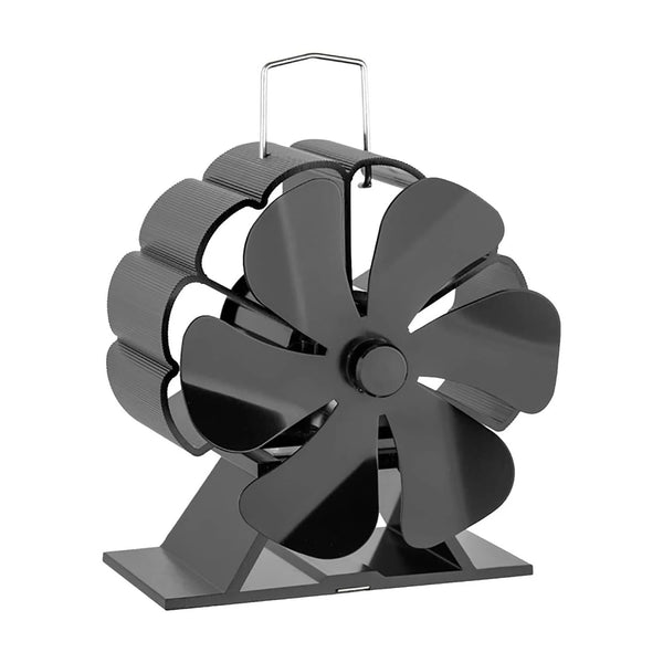 Schwarfan-betriebener Ofenventilator – 6 Blätter | Stahl