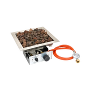 Brenner Quadrat 36x36cm – Eingebauter LPG-Gasbrenner für Feuertische