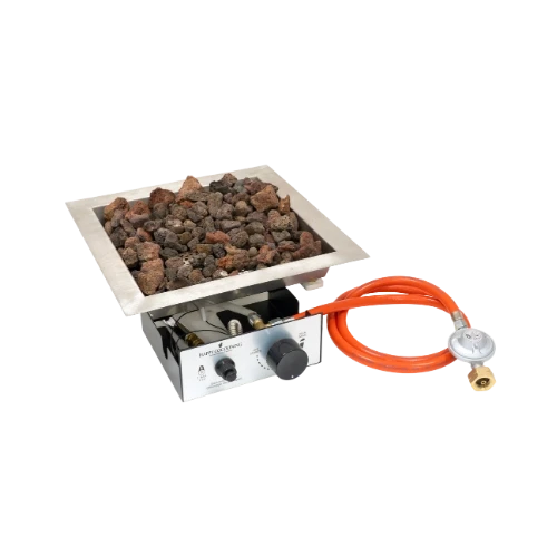 Brenner Quadrat 36x36cm – Eingebauter LPG-Gasbrenner für Feuertische