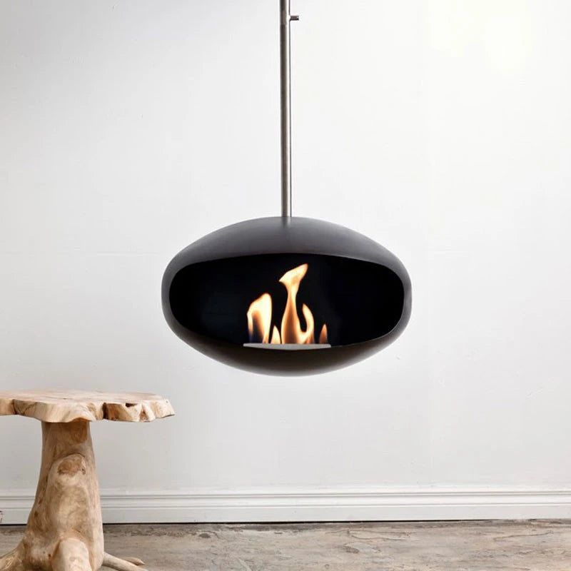 Cocoon Aeris Schwarz mit Stahl-Deckenstange