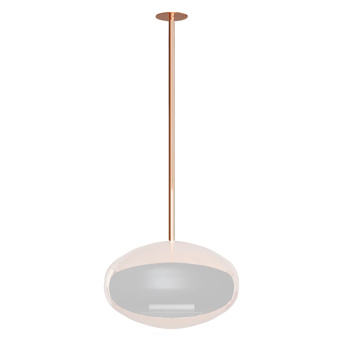 Polierter Kupfer-Deckenhalter und Stange - Cocoon Fires