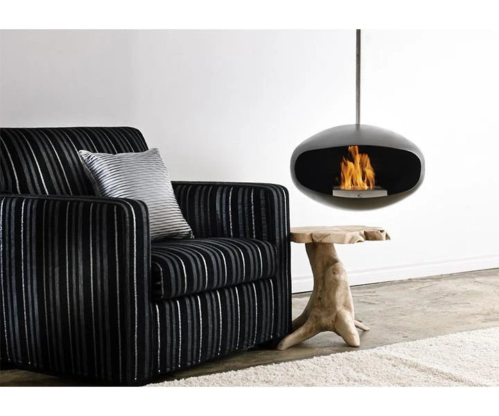 Cocoon Aeris Schwarz mit Stahl-Deckenstange