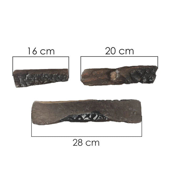 Keramisches Holz für Kamin 8 Stück