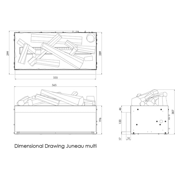 Juneau Multi - Hybrid Kamineinsatz