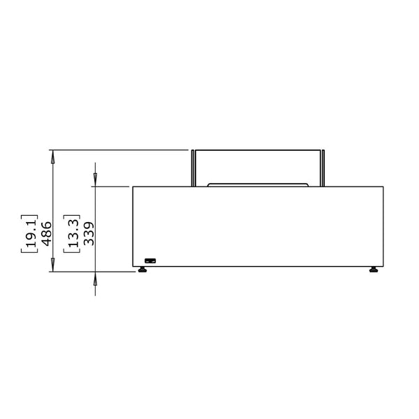 Base 40 – Bioethanol-Feuerstelle in Graphit
