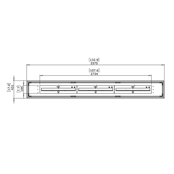 Kamineinsatz Linear 130