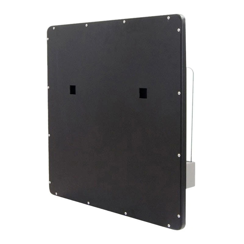 Elegant Black Wall-mounted Fireplace
