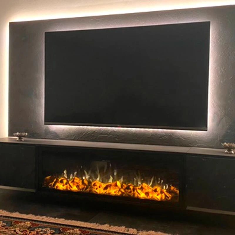 LED Classic elektrischer Einbaukamin - 129cm