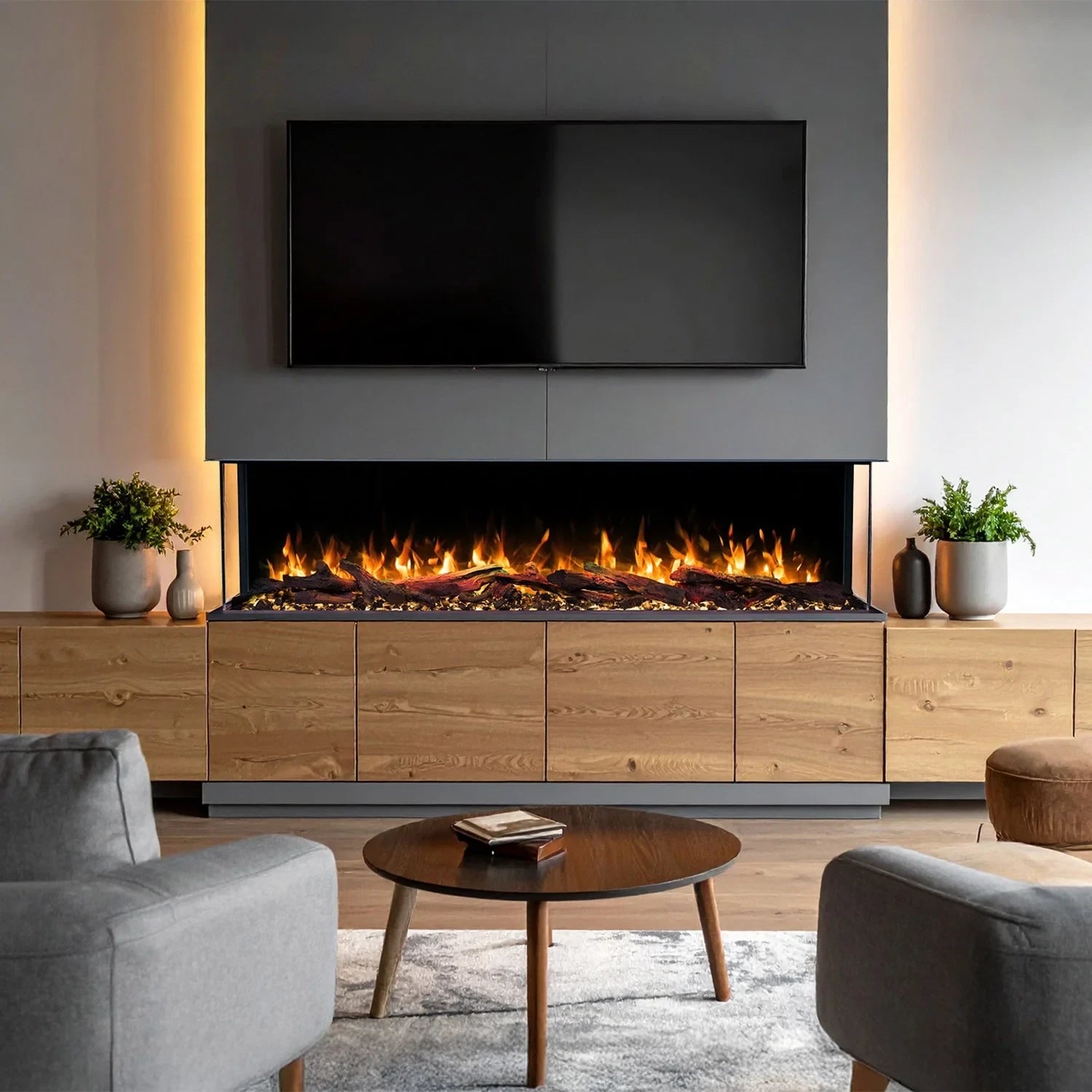 Solis 180 Recessed Electric Fireplace