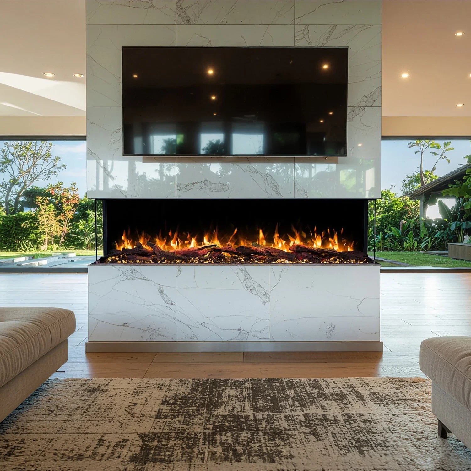Solis 180 Recessed Electric Fireplace