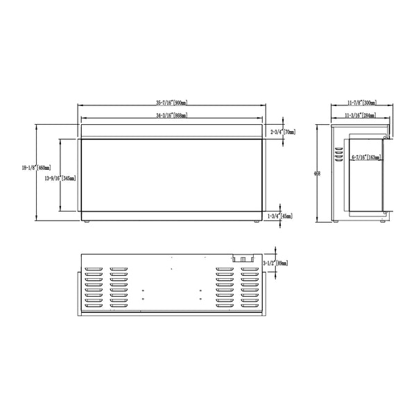 Solis 90 Einbau-Elektrokamin