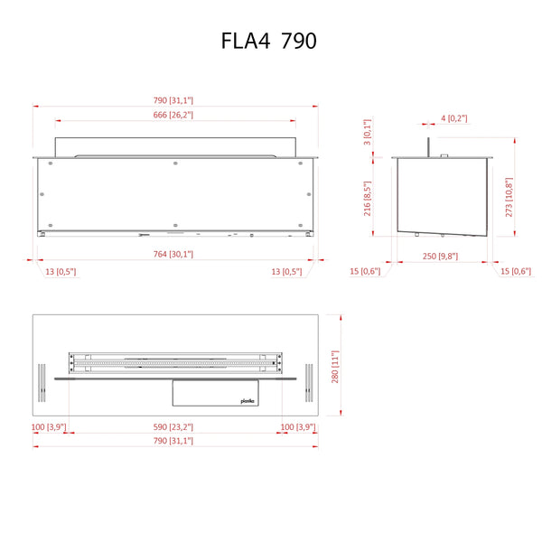 FLA4 790 - Automatischer Bioethanol-Brenner