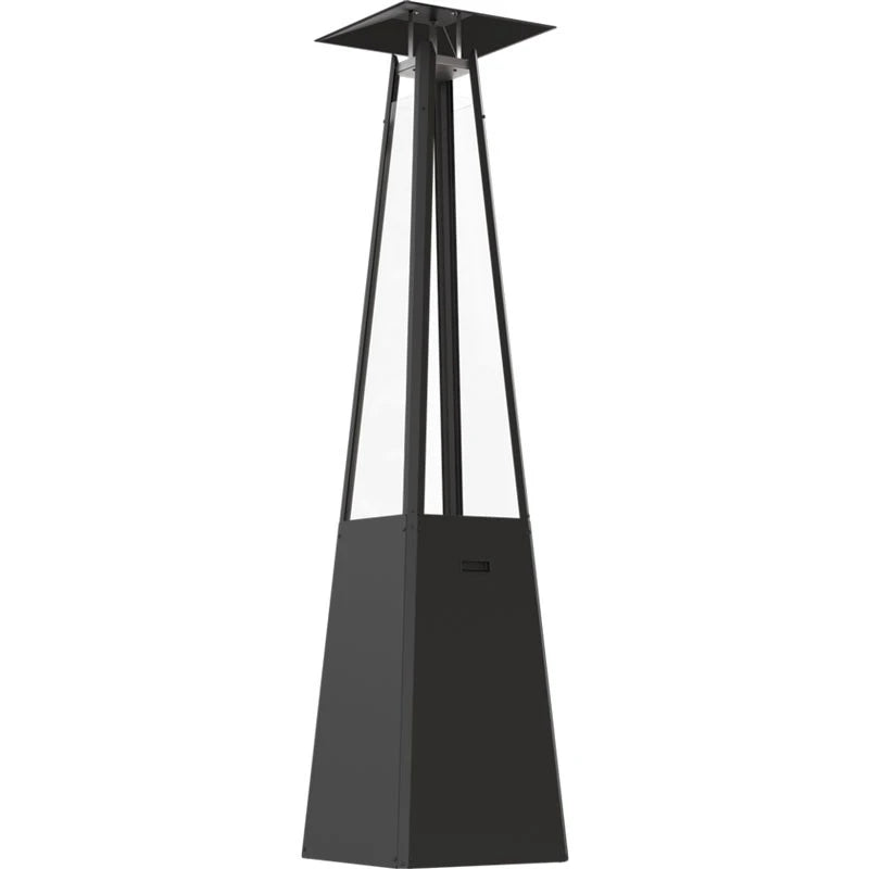 Pyramide Gas-Außenkamin - Weiß