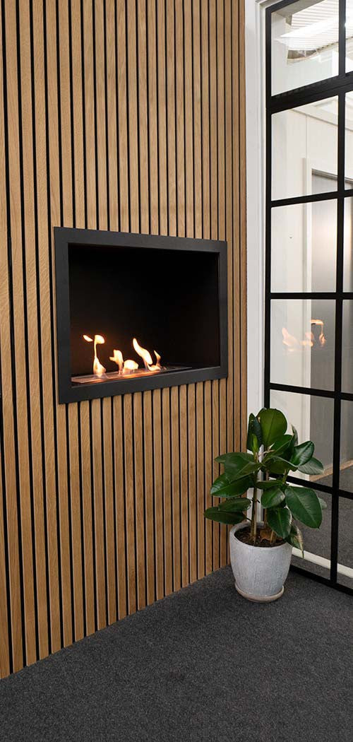 Eingebauter Foco One Ethanol Kamin