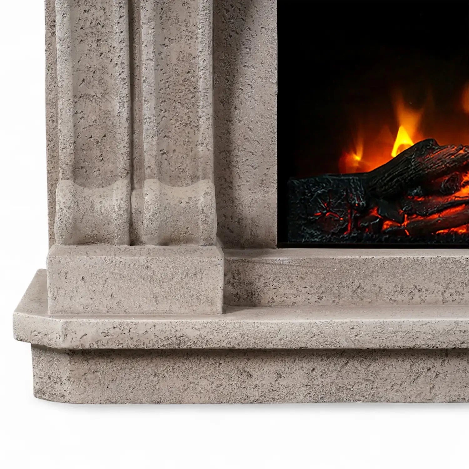 Logi - Elektrisk Kamin i Polystone
