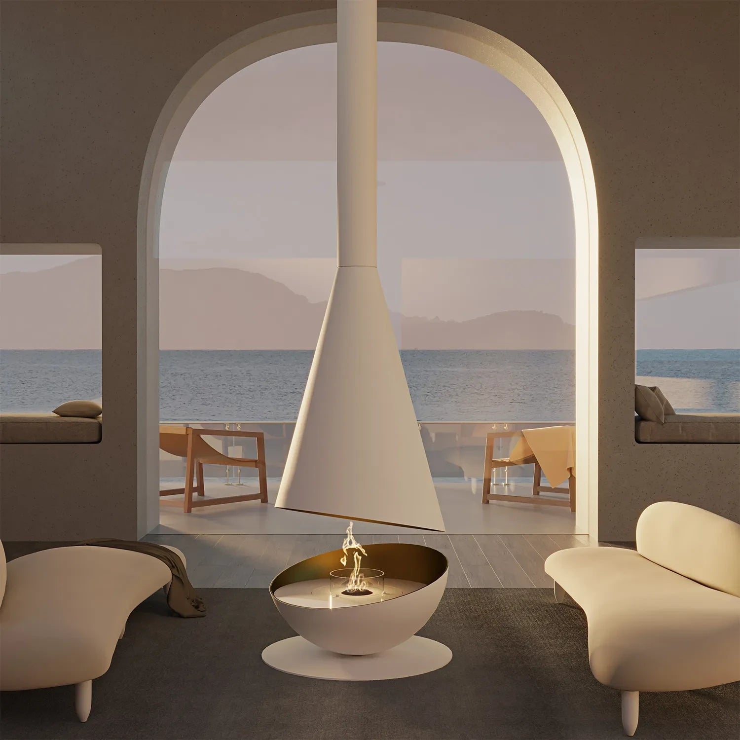 GlammFire Thales bioethanol fireplace