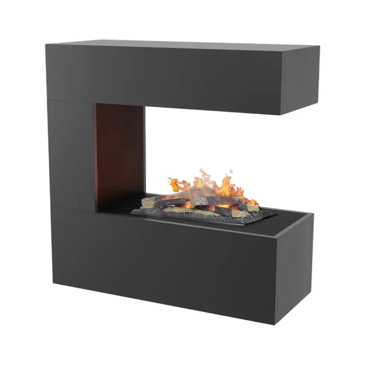 Schiller Wall Grau - OMC 400 | Wandmontierter Wasserdampfkamin