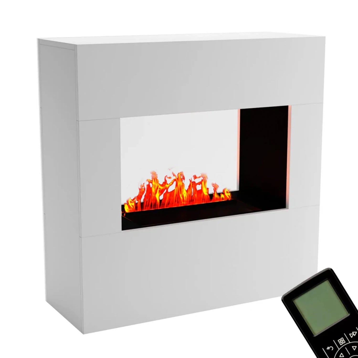 Goethe White - OMC 600 | Freestanding Water Vapour Fireplace