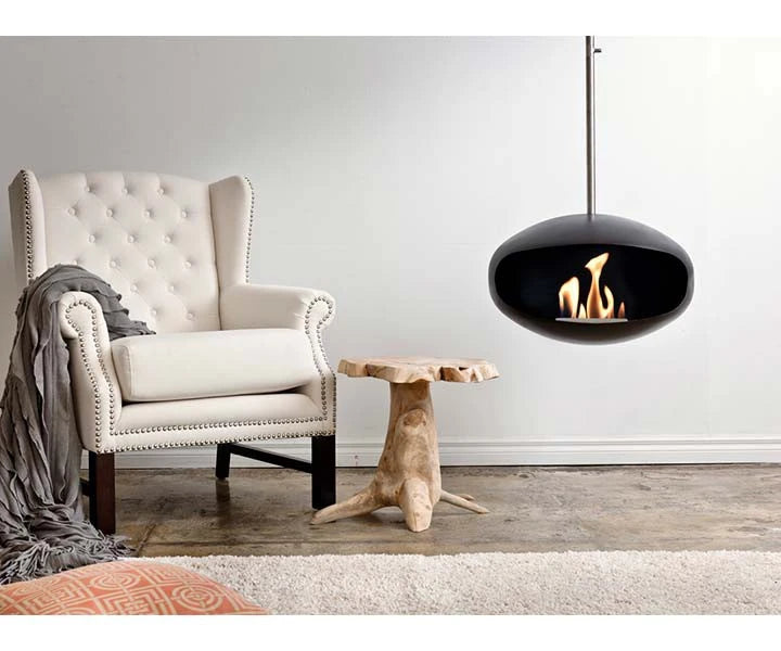 Cocoon Aeris Schwarz mit Stahl-Deckenstange