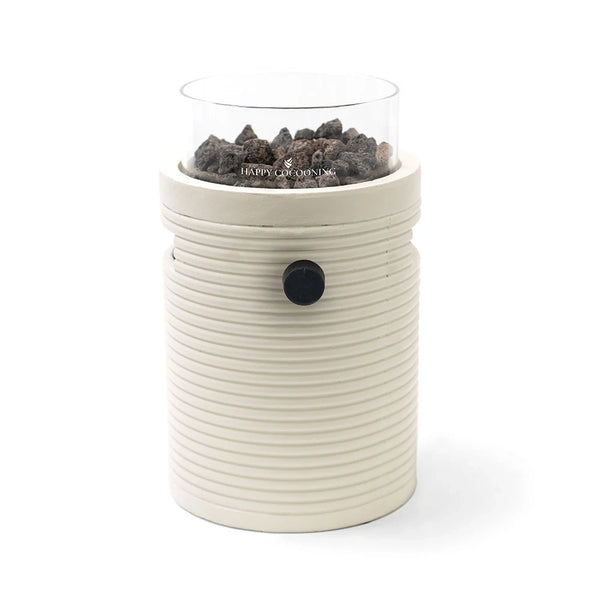 Lumi Groove Auster Beige – Gas-Tischkamin