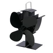 Kompakter, wärmebetriebener Ofenventilator – 4 Klingen | Stahl