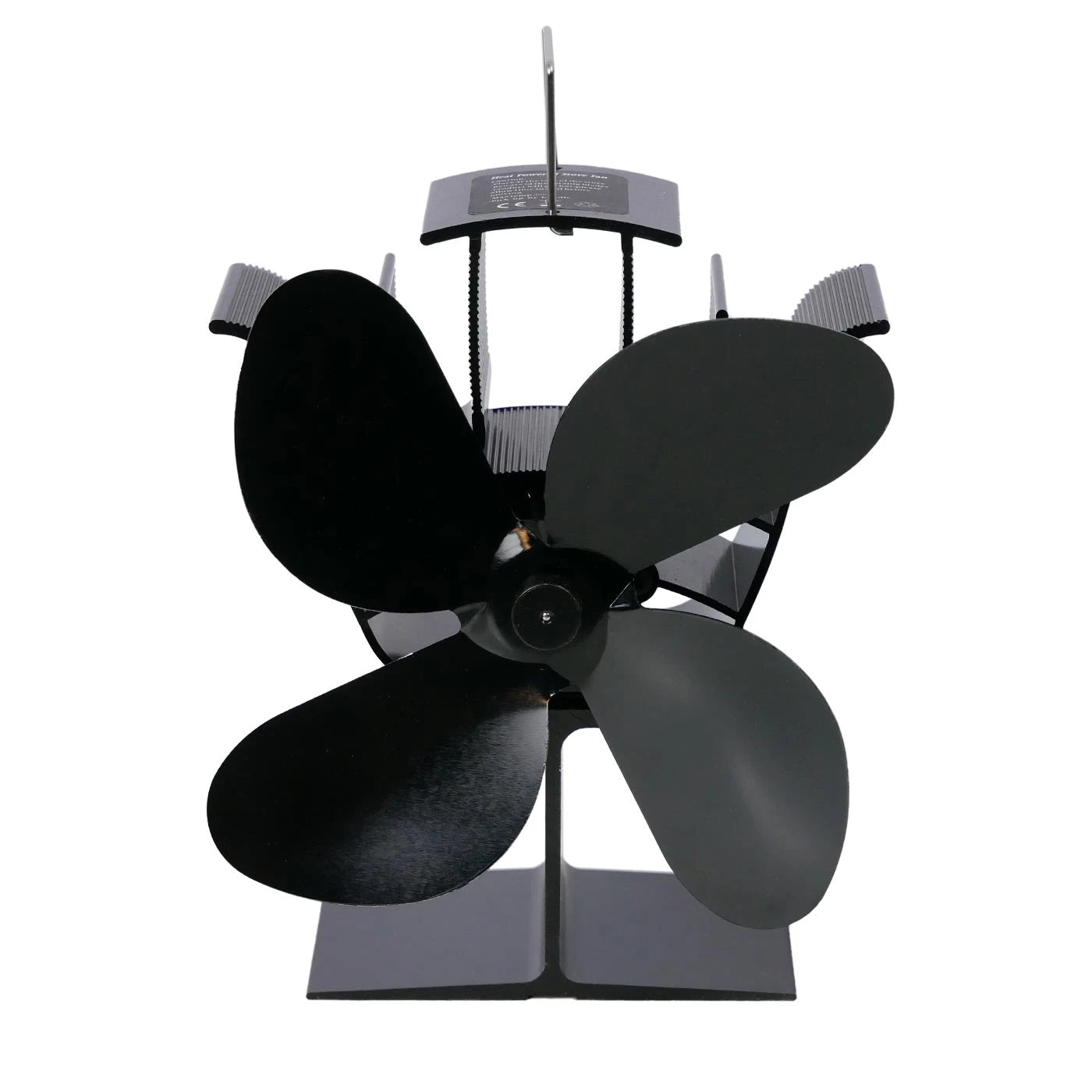 Kompakter, wärmebetriebener Ofenventilator – 4 Klingen | Stahl