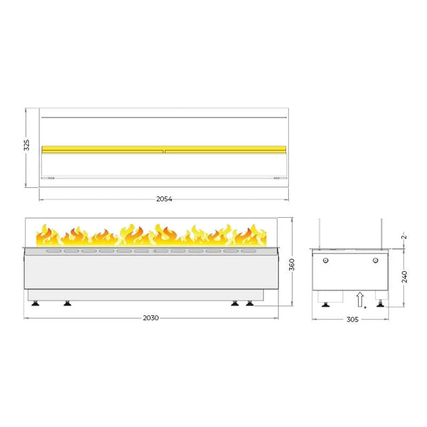 Mistero 2000 Wasserdampf-Kamin