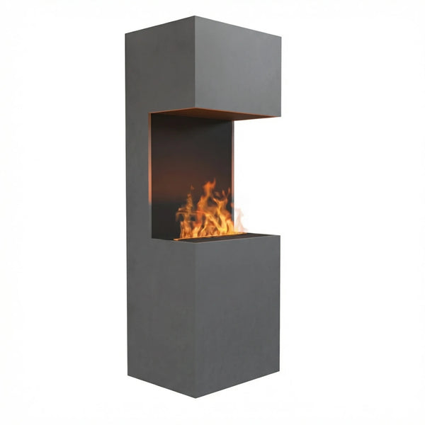 Beethoven Grau - OMC 600 | Freistehender Wasserdampf-Kamin