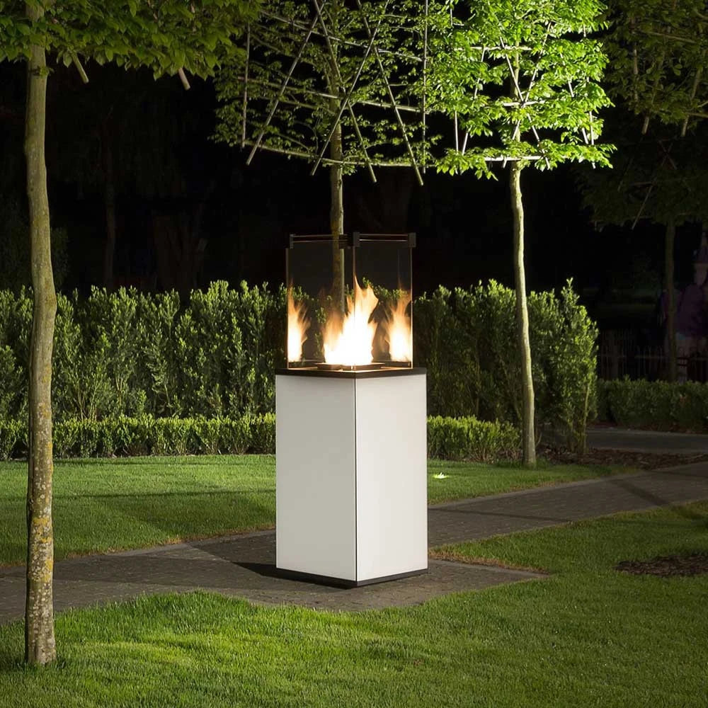 Deluxe Patio Gas-Außenkamin - weiß