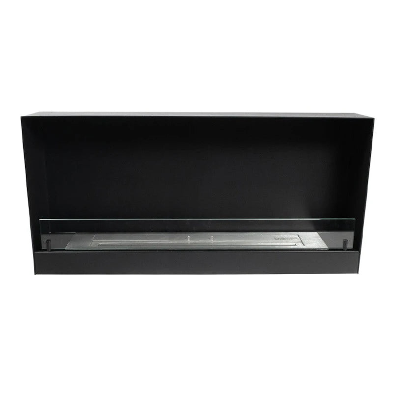 140 cm Einbaukamin - Schwarz