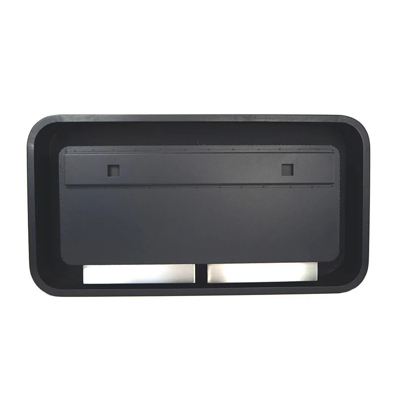 Rectangular Curved Bioethanol Fireplace - Black