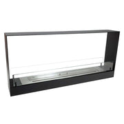 140 cm Einbaukamin - Schwarz