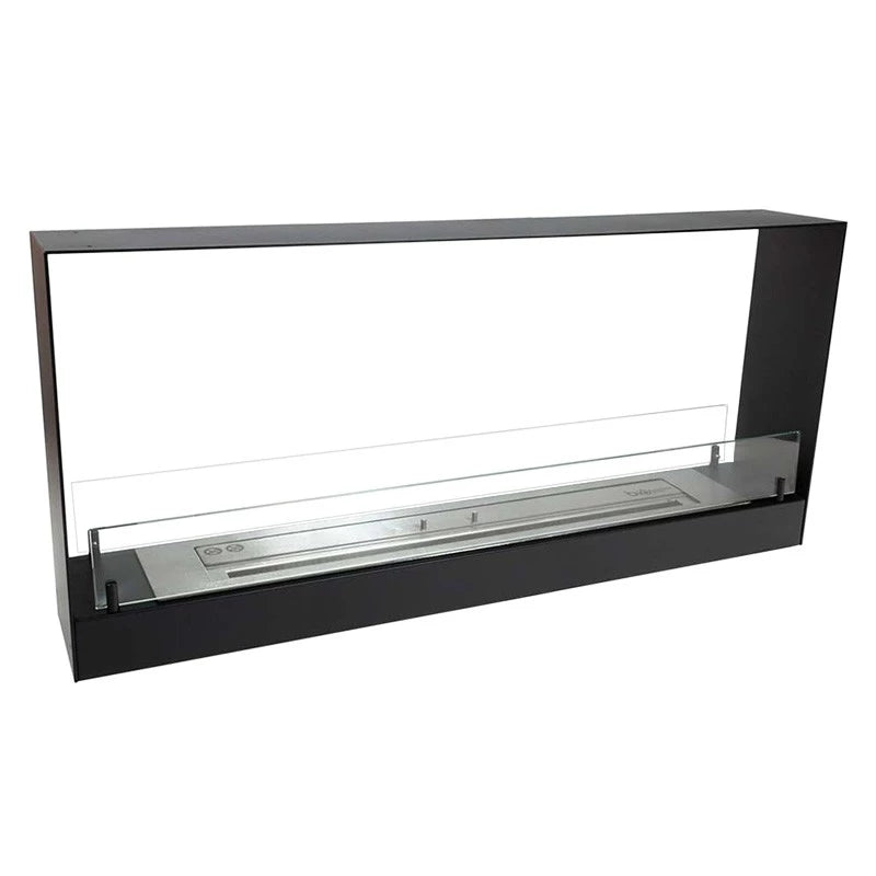 140 cm Einbaukamin - Schwarz