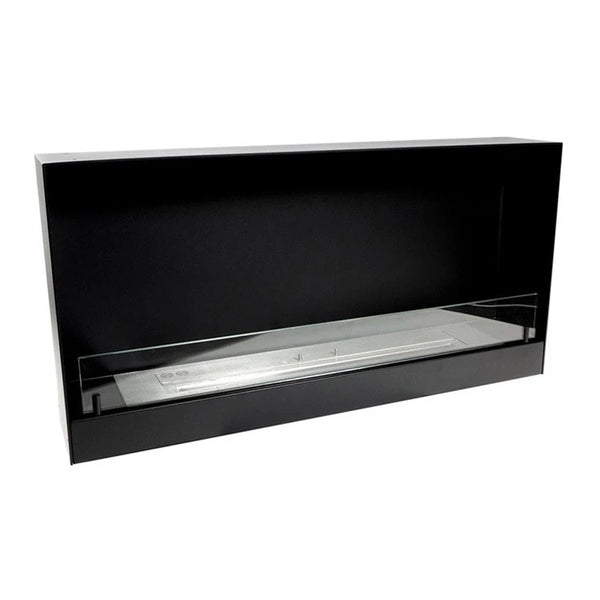 100 cm Einbaukamin - Schwarz