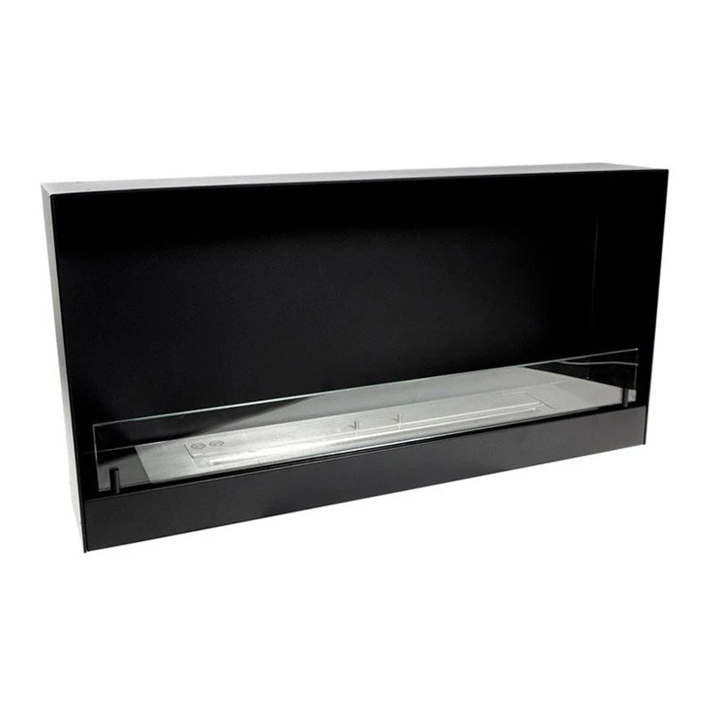 100 cm Einbaukamin - Schwarz
