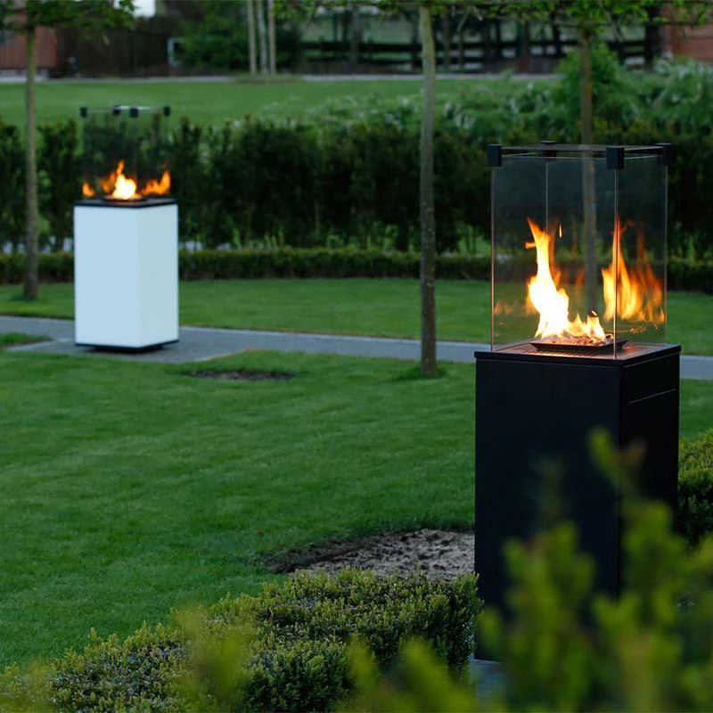 Deluxe Patio Gas-Feuerstelle für draußen - schwarz