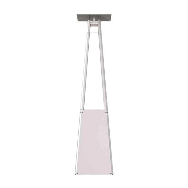 Pyramide Gas-Außenkamin - Weiß