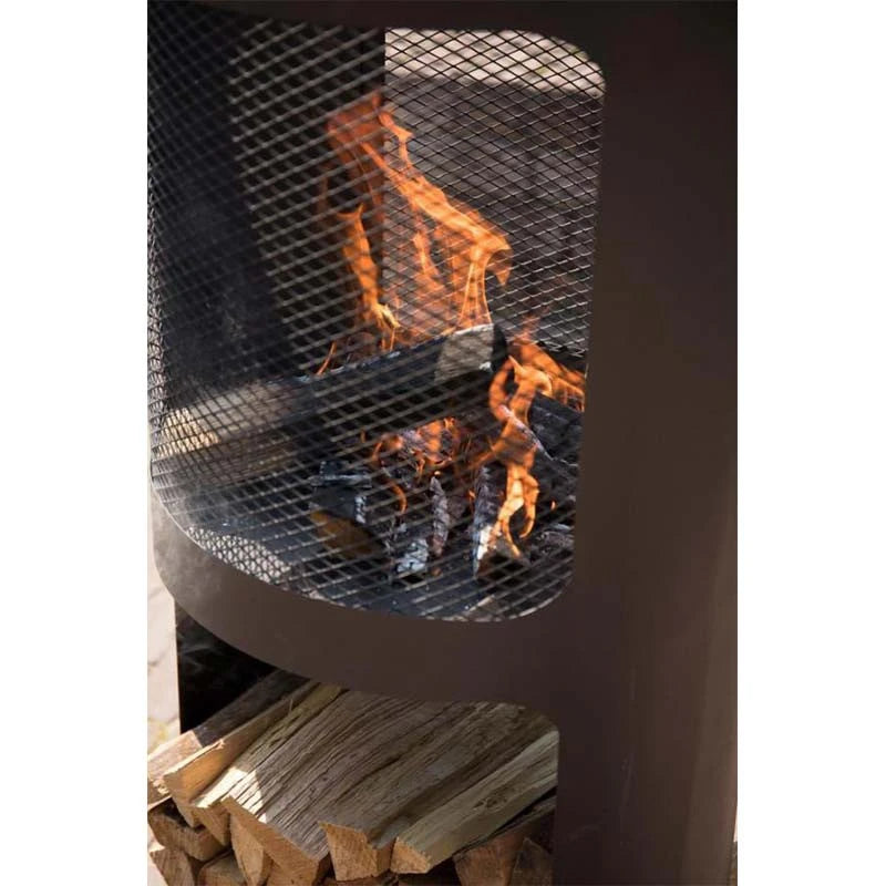 Buffalo Feuerschale mit Holzhalter