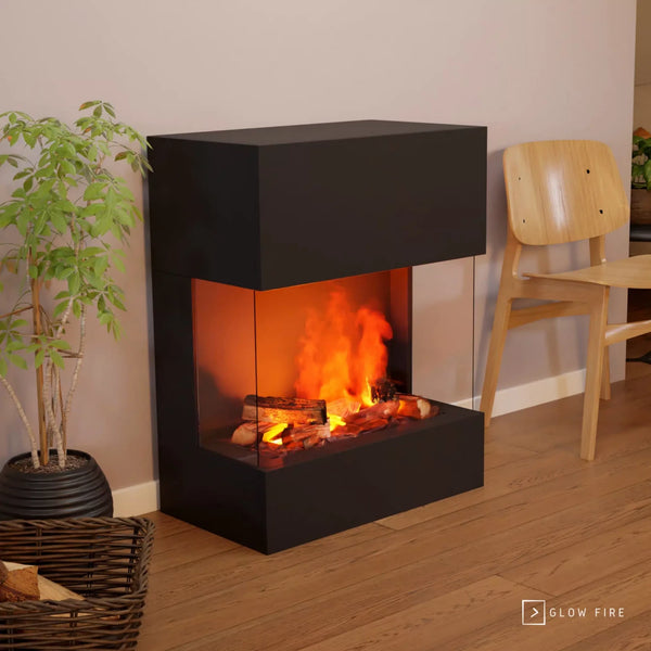 Kästner Schwarz - OMC 600 | Freistehender Wasserdampf-Kamin