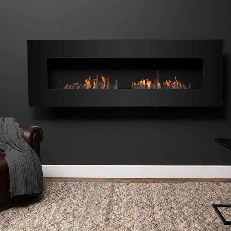 Icon Fires Nero 1750 Wandkamin - Schwarz