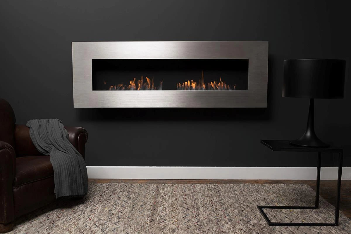 Icon Fires Nero 1750 wandmontierter Kamin - Stahl