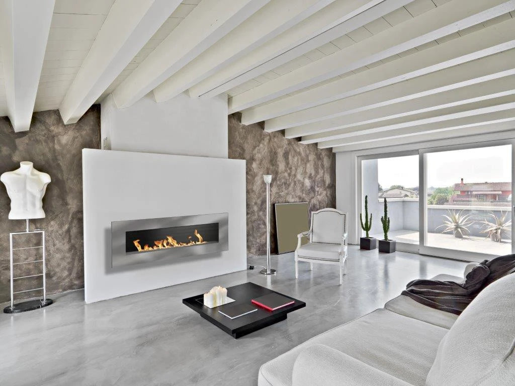 Icon Fires Nero 1750 wandmontierter Kamin - Stahl