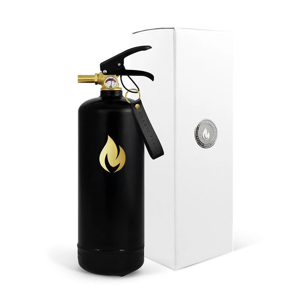 Black Fire Extinguisher 2 kg - Gold Emblem