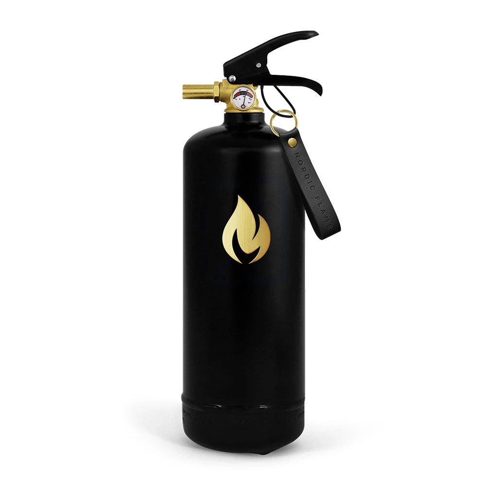 Black Fire Extinguisher 2 kg - Gold Emblem
