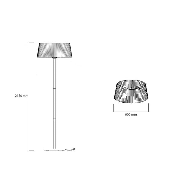 Bodenmodell 900/ 1200/ 2100 W, HA, Ø60 cm