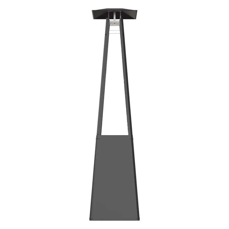 Pyramide Gas-Außenkamin - Weiß