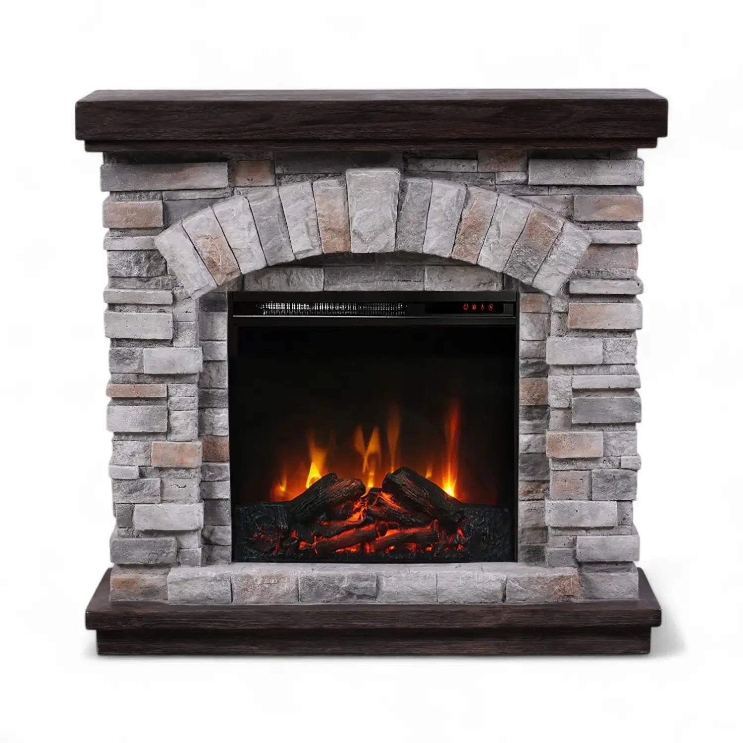 Ask - Elektrischer Kamin in Polystone